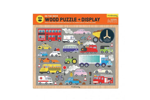 On the Move Wood Puzzle + Display