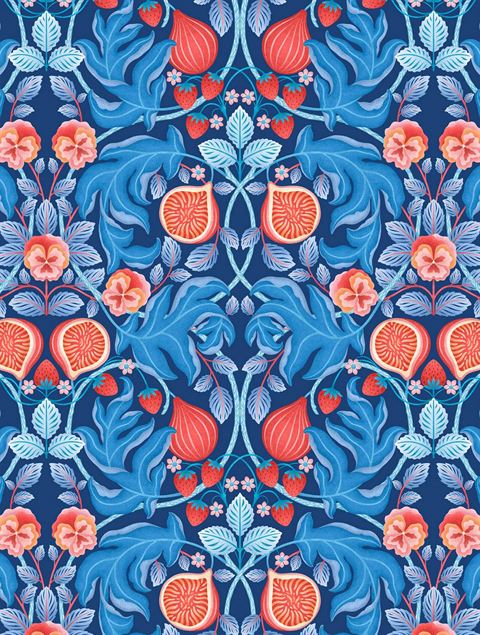 Catherine Marion Tea Towel Figs & Strawberries