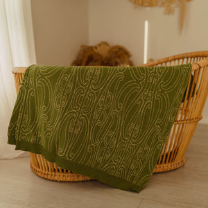 Manaaki - Ngahere Pepi Knitted Blanket