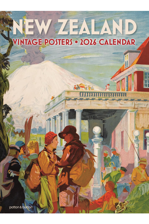 New Zealand Vintage Poster 2026 Calendar