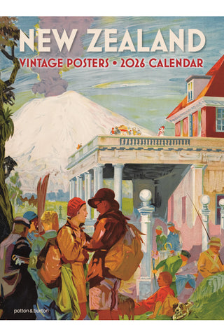 New Zealand Vintage Poster 2026 Calendar