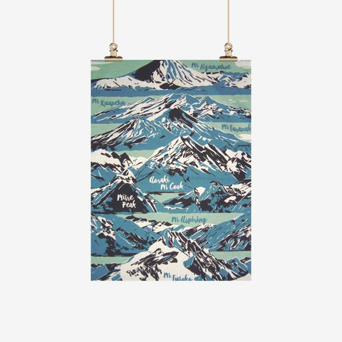 Tea Towel- Mountains by Ali Davies