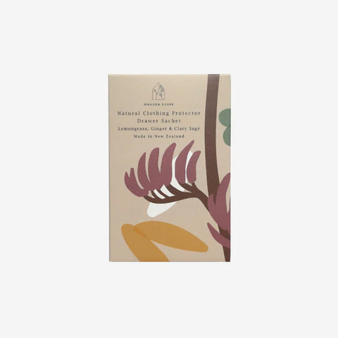 Natural Clothing Protector Drawer Sachet Lemongrass, Ginger & Clary Sage