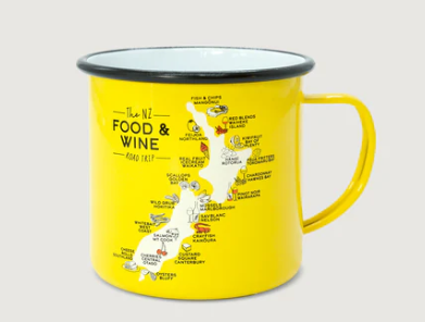 Food & Wine Enamel Mug