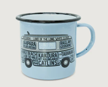New Zealand Surfing Enamel Mug