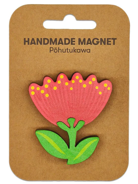 Pohutukawa Wooden Magnet