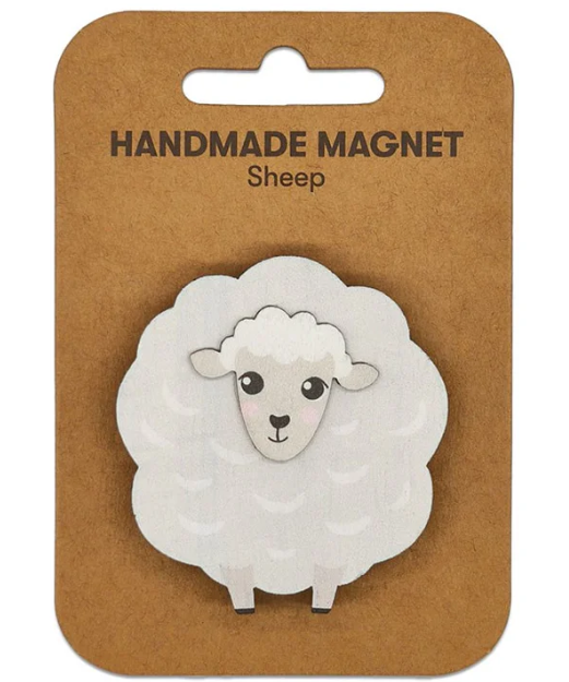 Sheep Wooden Magnet
