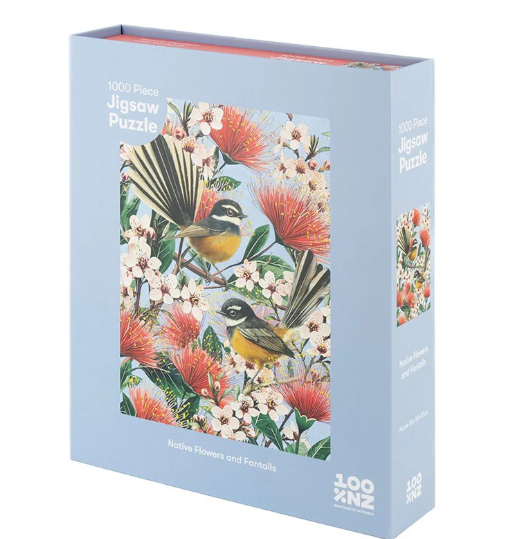 Native Flowers and Fantails Jigsaw Puzzle