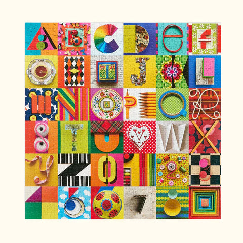 Type Face Collage Jigsaw Puzzle