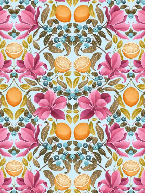 Catherine Marion Tea Towel Lemons & Magnolia
