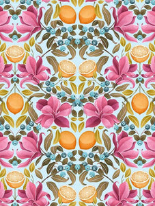 Catherine Marion Tea Towel Lemons & Magnolia