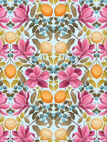 Catherine Marion Tea Towel Lemons & Magnolia