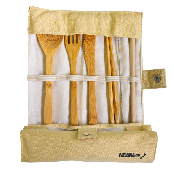 Bamboo Cutlery Set - Oat